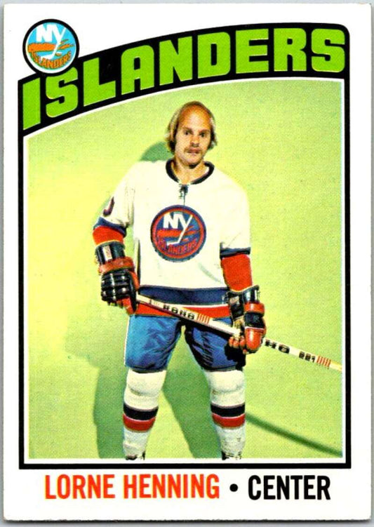 1976-77 Topps #193 Lorne Henning  New York Islanders  V49211