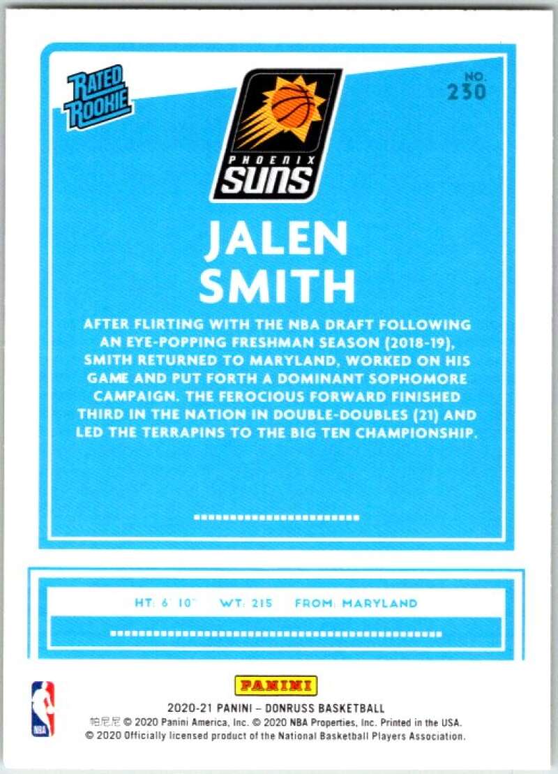 2020-21 Donruss Yellow Flood #230 Jalen Smith Rated Rookies RC V49429