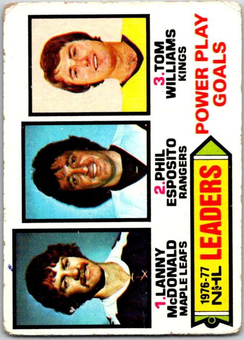 1977-78 Topps #5 McDonald/Esposito/Williams LL V49236