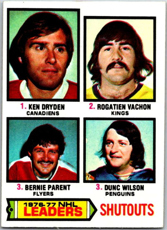 1977-78 Topps #8 Dryden/Vachon/Parent/Wilson LL  V49239