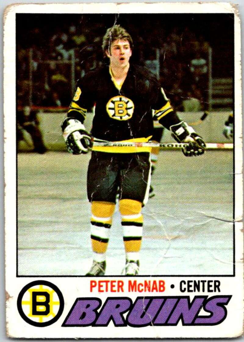 1977-78 Topps #18 Peter McNab Boston Bruins V49243