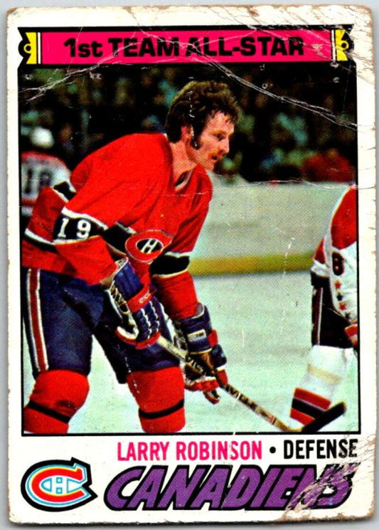 1977-78 Topps #30 Larry Robinson AS  Montreal Canadiens  V49254