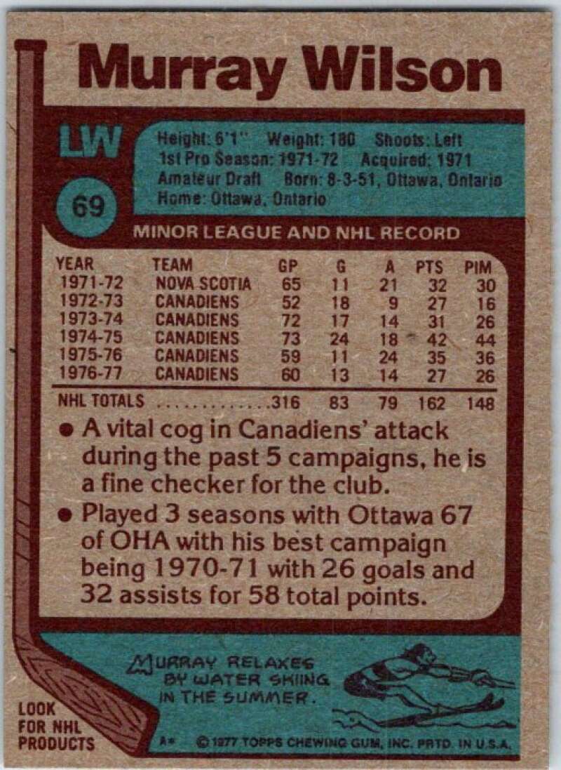 1977-78 Topps #69 Murray Wilson V49282