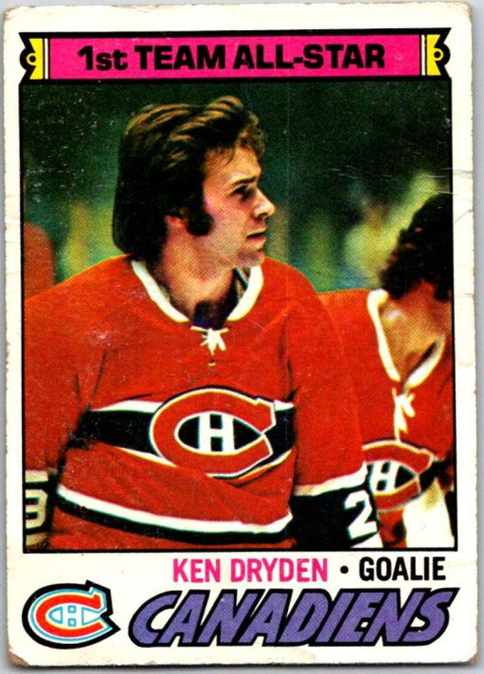 1977-78 Topps #100 Ken Dryden AS  Montreal Canadiens  V49300
