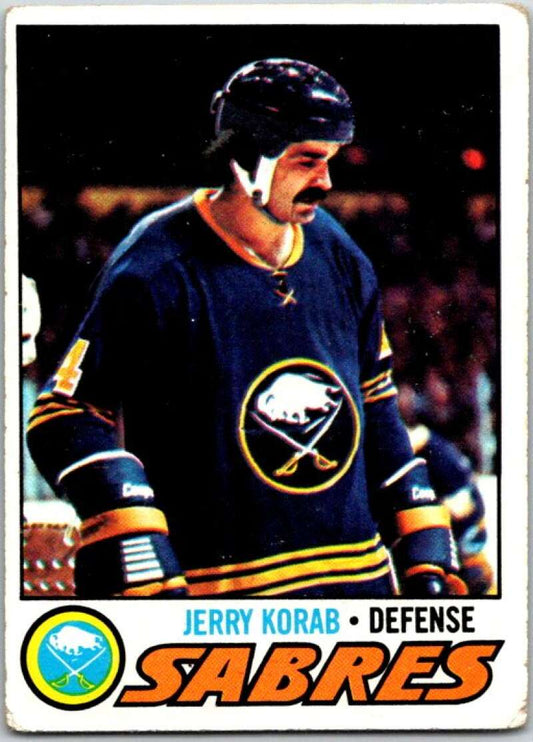 1977-78 Topps #128 Jerry Korab  Buffalo Sabres  V49326