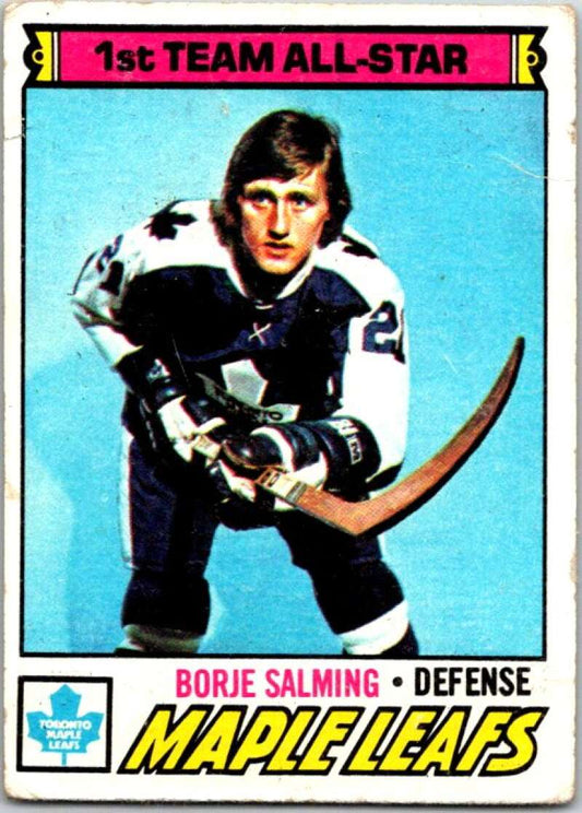 1977-78 Topps #140 Borje Salming AS  Toronto Maple Leafs  V49331
