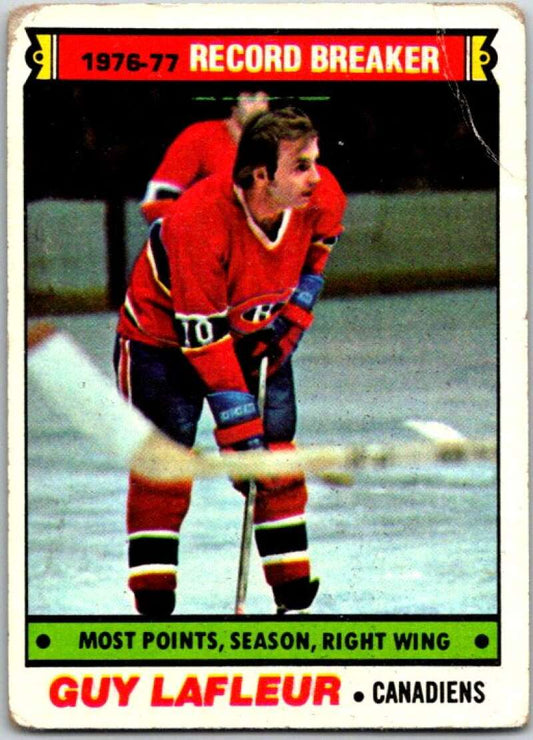 1977-78 Topps #214 Guy Lafleur RB  Montreal Canadiens  V49373