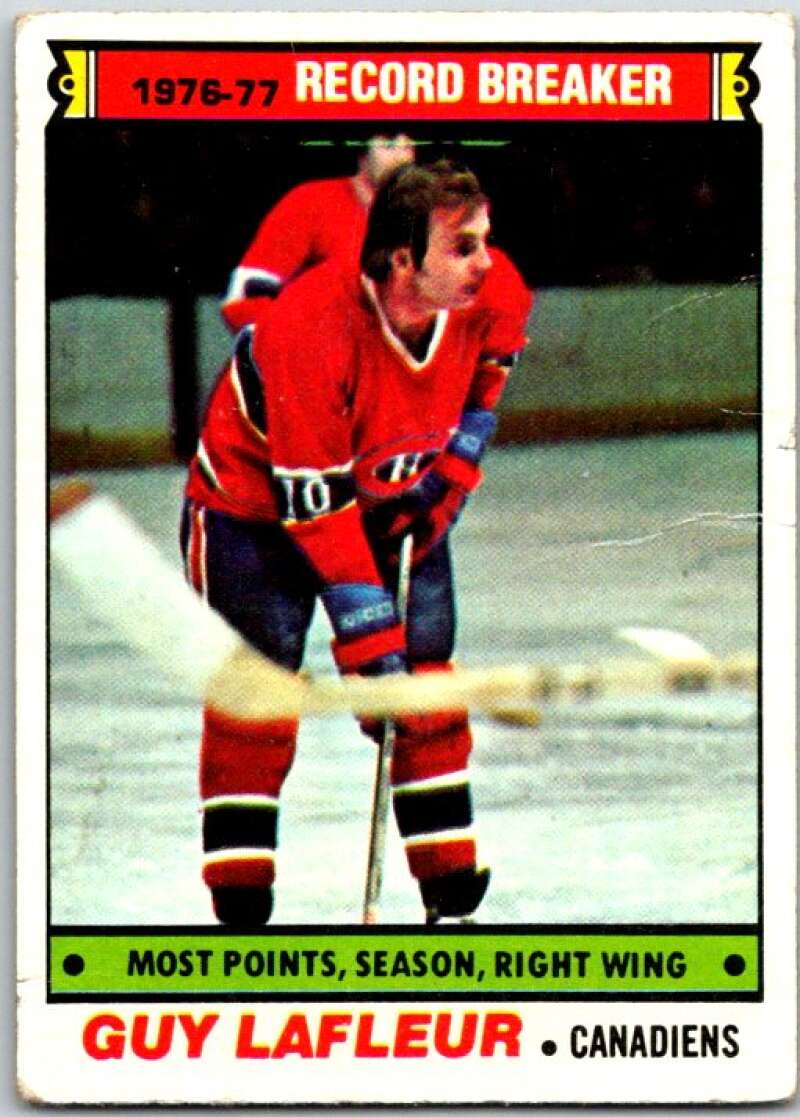 1977-78 Topps #214 Guy Lafleur RB Montreal Canadiens V49375