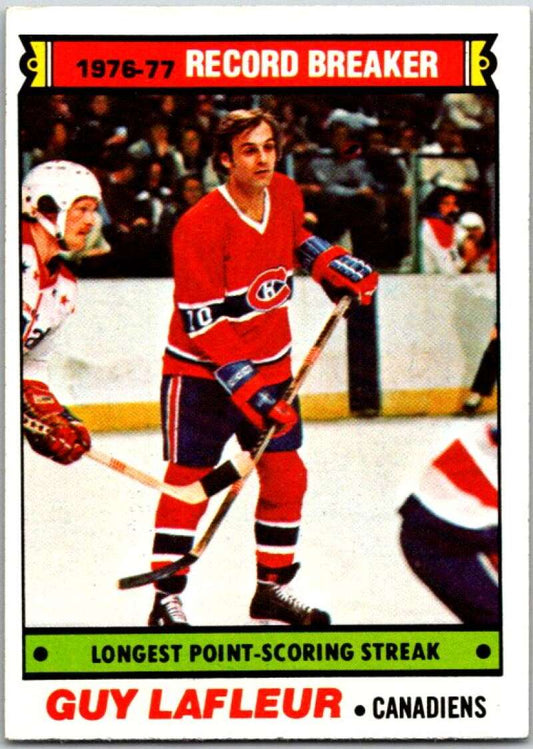 1977-78 Topps #216 Guy Lafleur RB  Montreal Canadiens  V49376