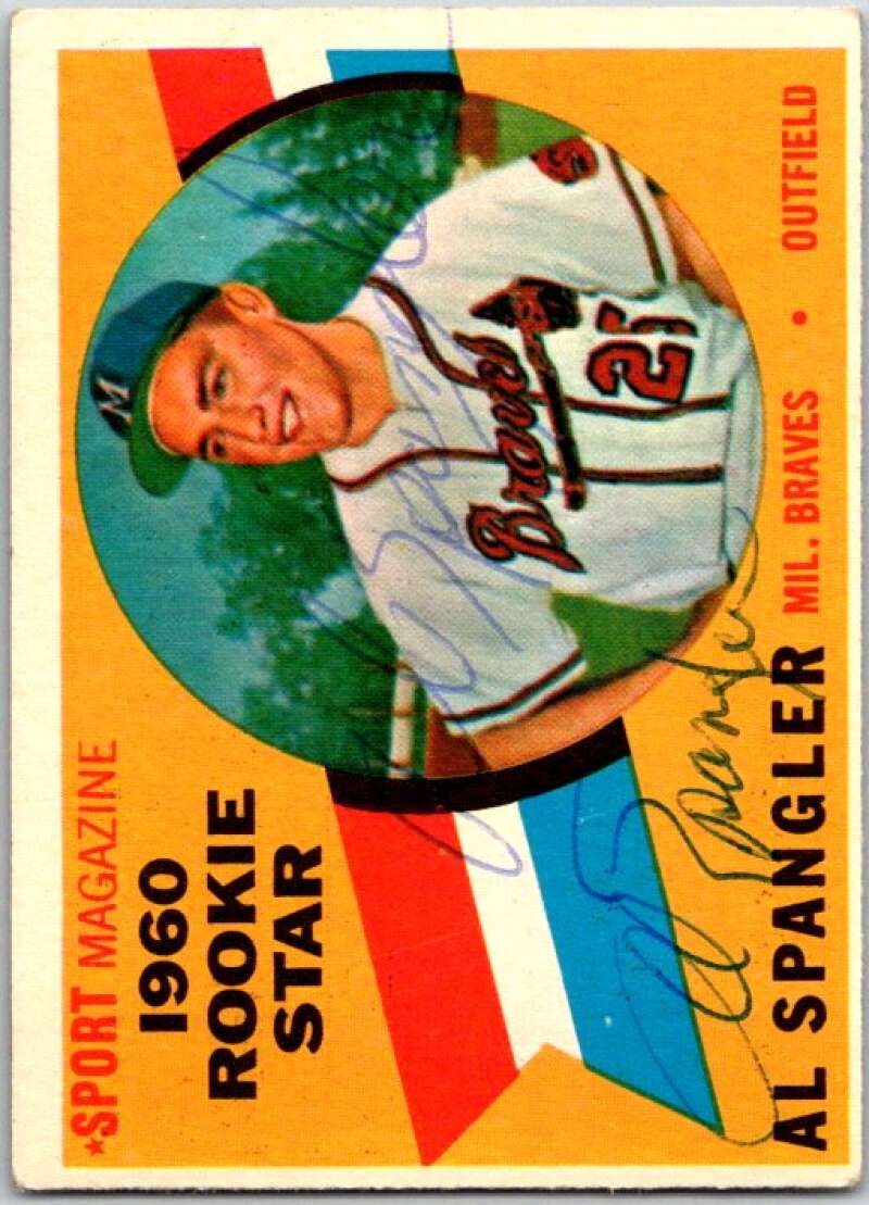 1960 Topps Baseball #143 Al Spangler RS RC Rookie Milwaukee Braves V49437