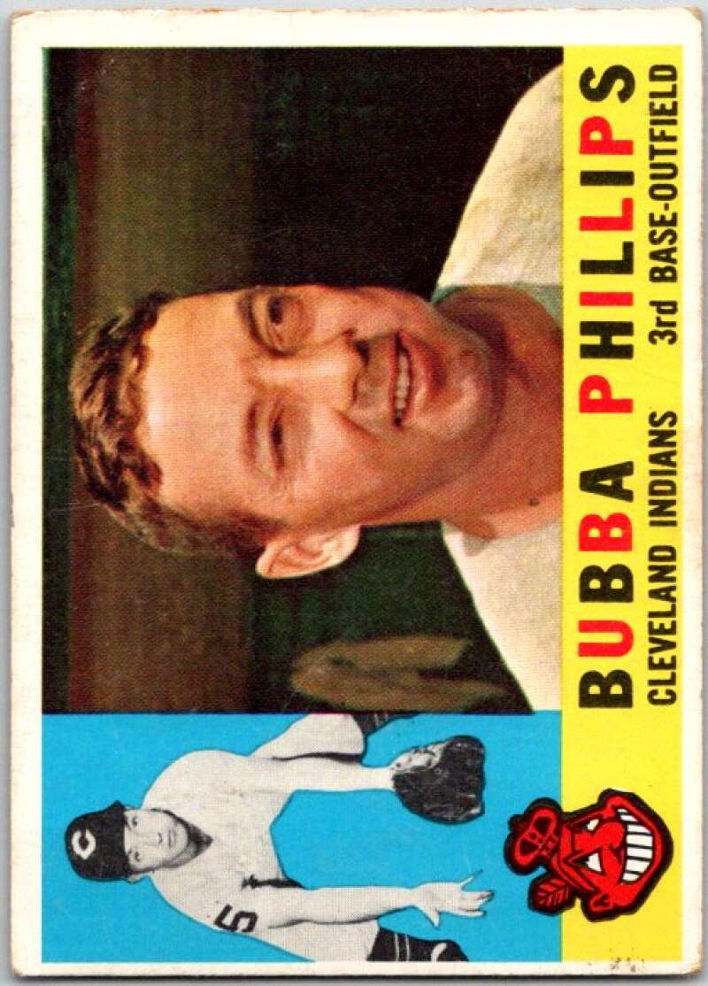 1960 Topps Baseball #243 Bubba Phillips Cleveland Indians V49441