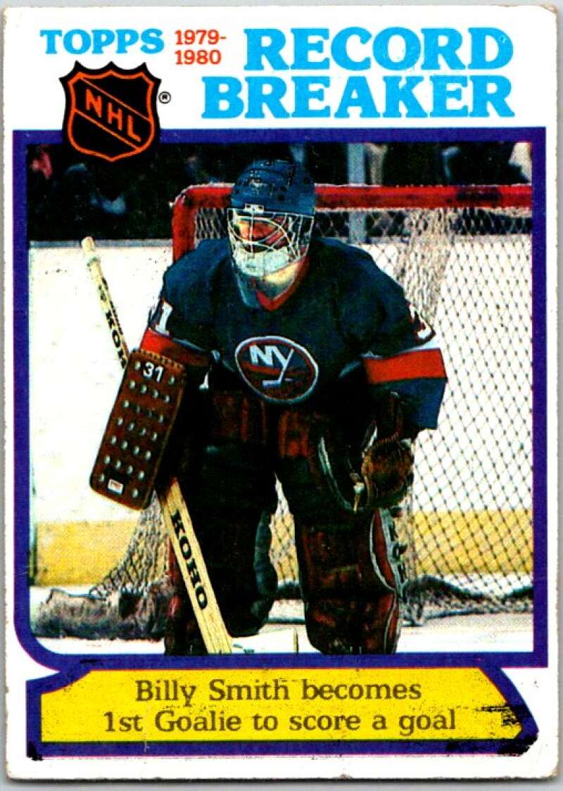 1980-81 Topps #5 Billy Smith RB New York Islanders V49450