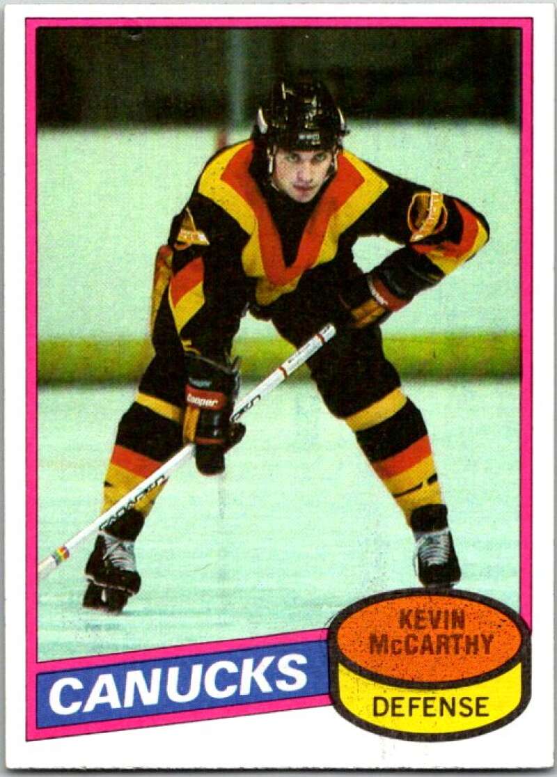 1980-81 Topps #21 Kevin McCarthy Vancouver Canucks V49482