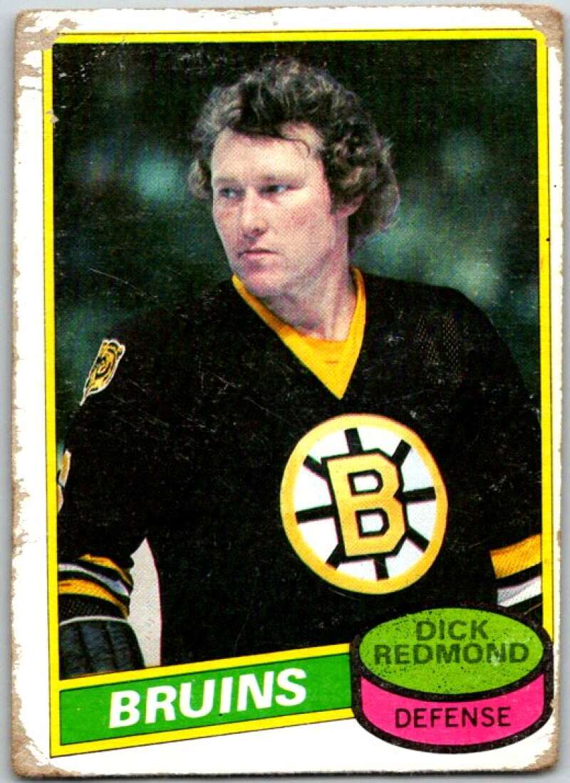 1980-81 Topps #36 Dick Redmond Boston Bruins V49515