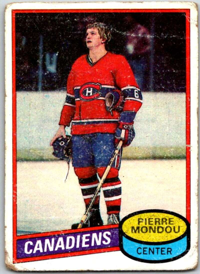1980-81 Topps #42 Pierre Mondou Montreal Canadiens V49527