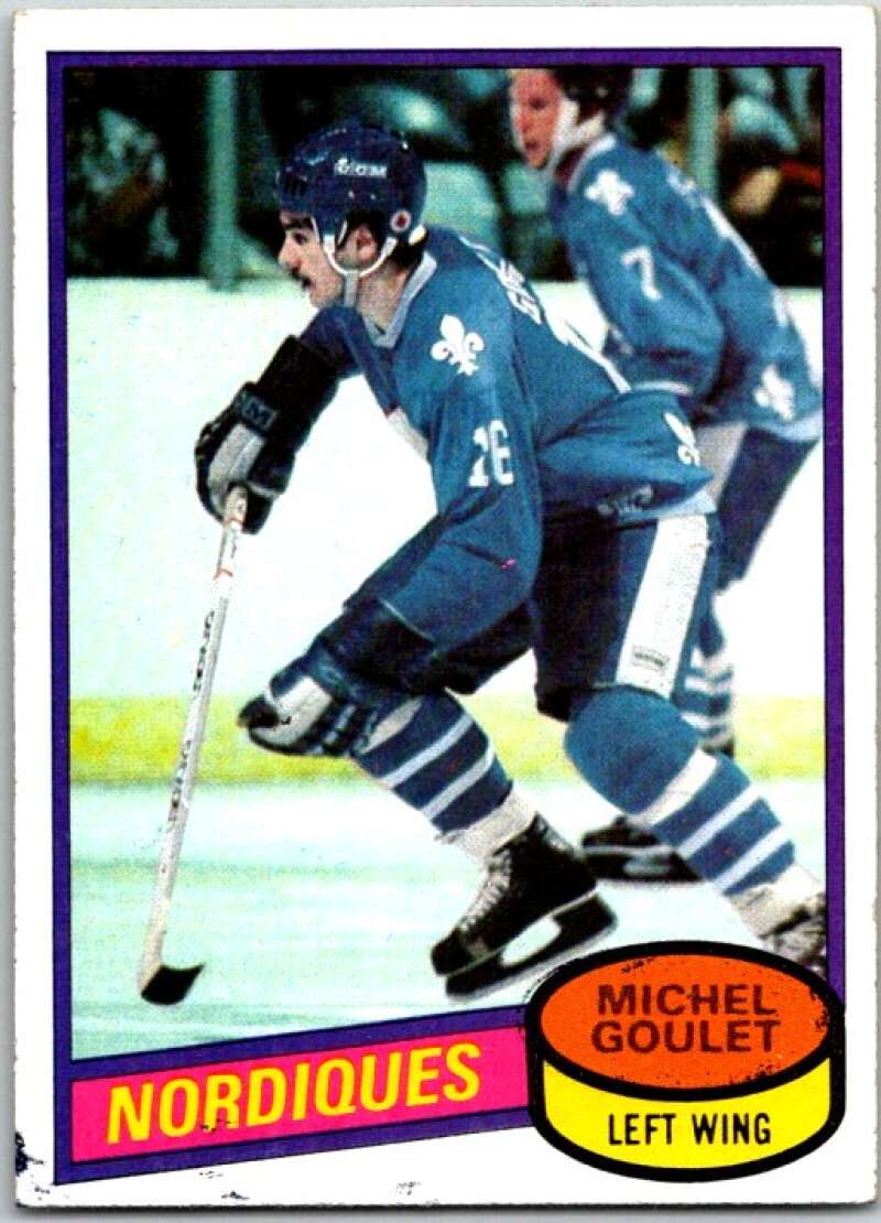 1980-81 Topps #67 Michel Goulet RC Rookie Quebec Nordiques V49575