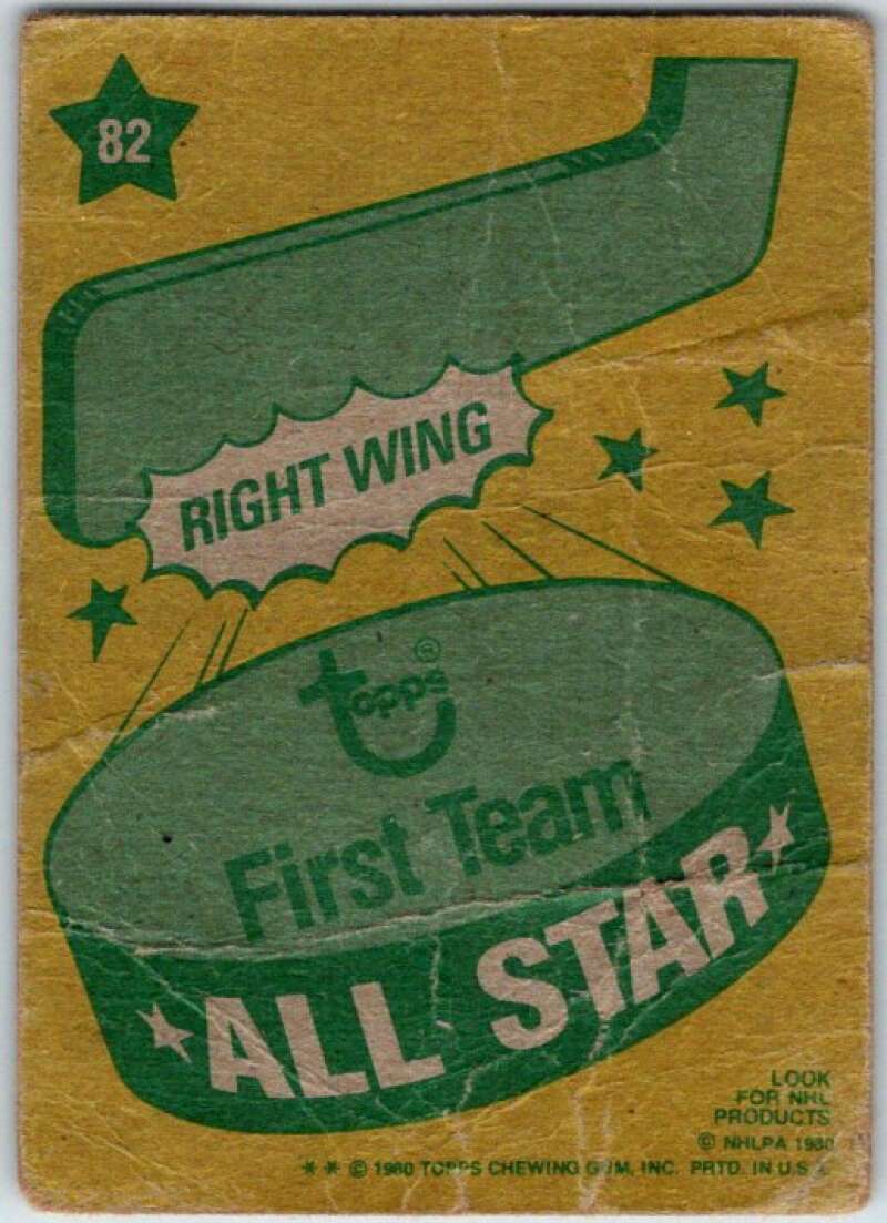 1980-81 Topps #82 Guy Lafleur AS Montreal Canadiens V49606