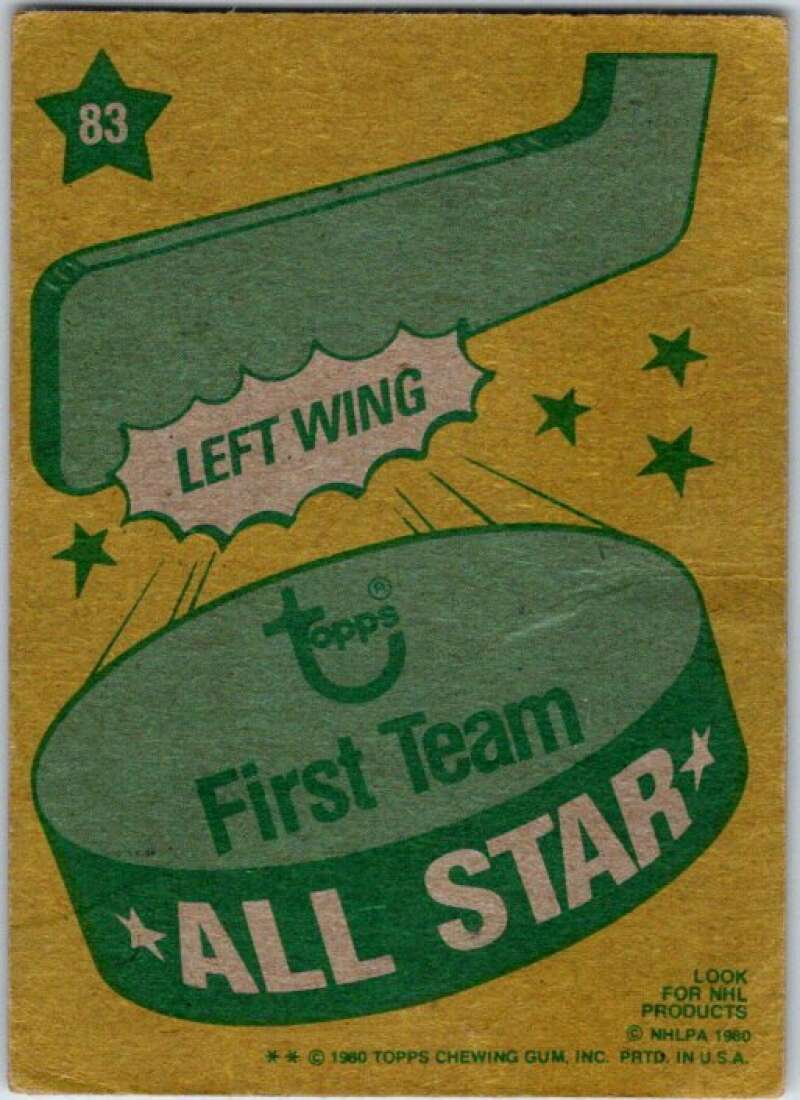 1980-81 Topps #83 Charlie Simmer AS Los Angeles Kings V49607