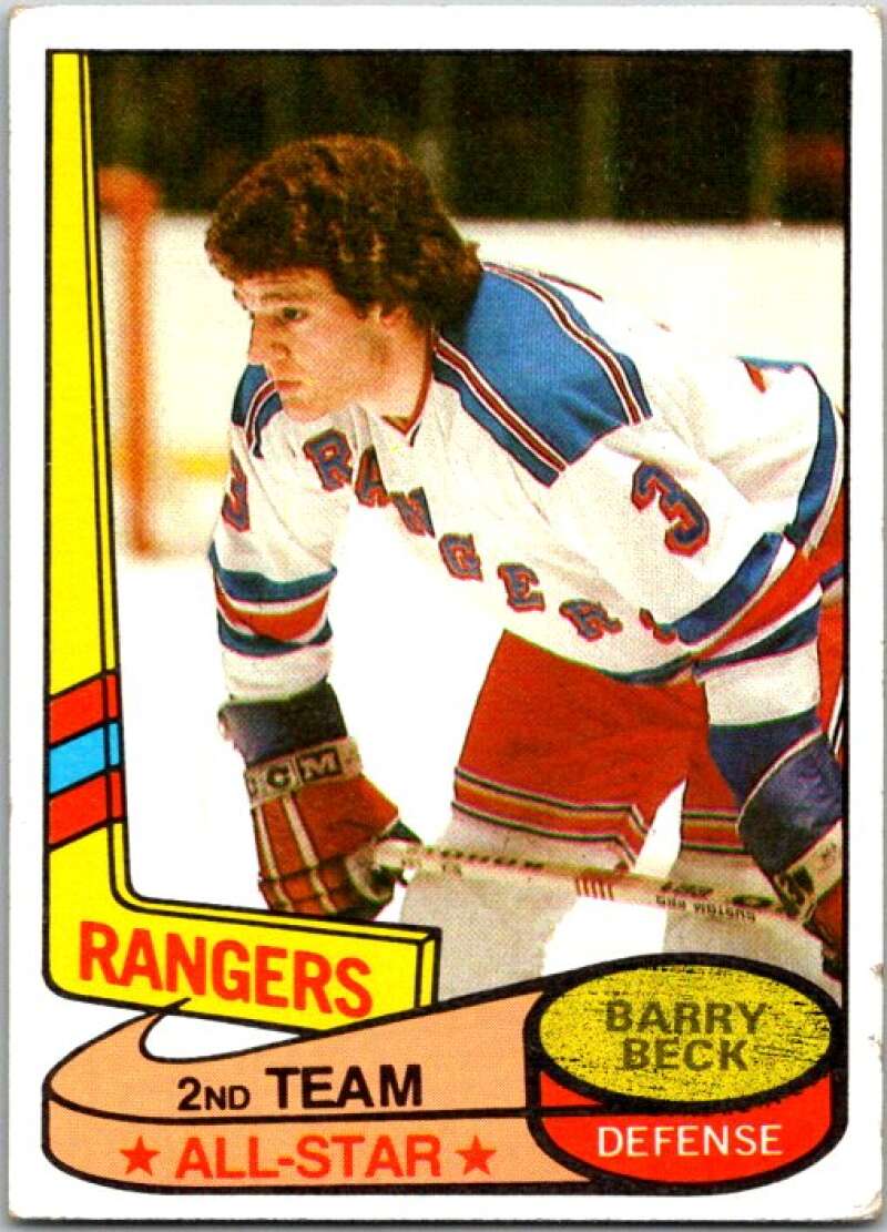1980-81 Topps #90 Barry Beck AS New York Rangers V49620