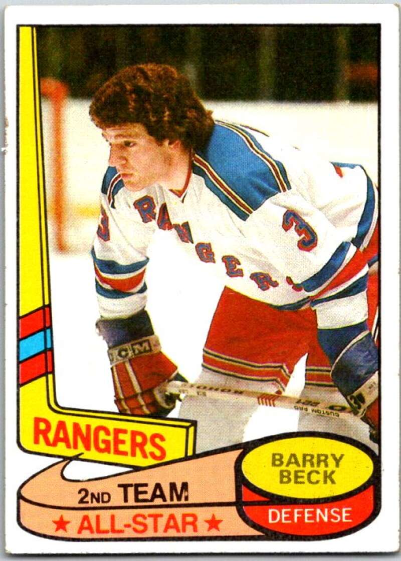1980-81 Topps #90 Barry Beck AS New York Rangers V49622