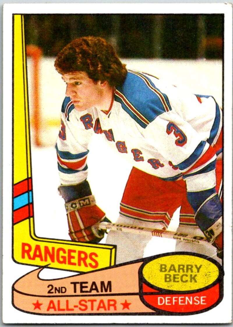 1980-81 Topps #90 Barry Beck AS New York Rangers V49623