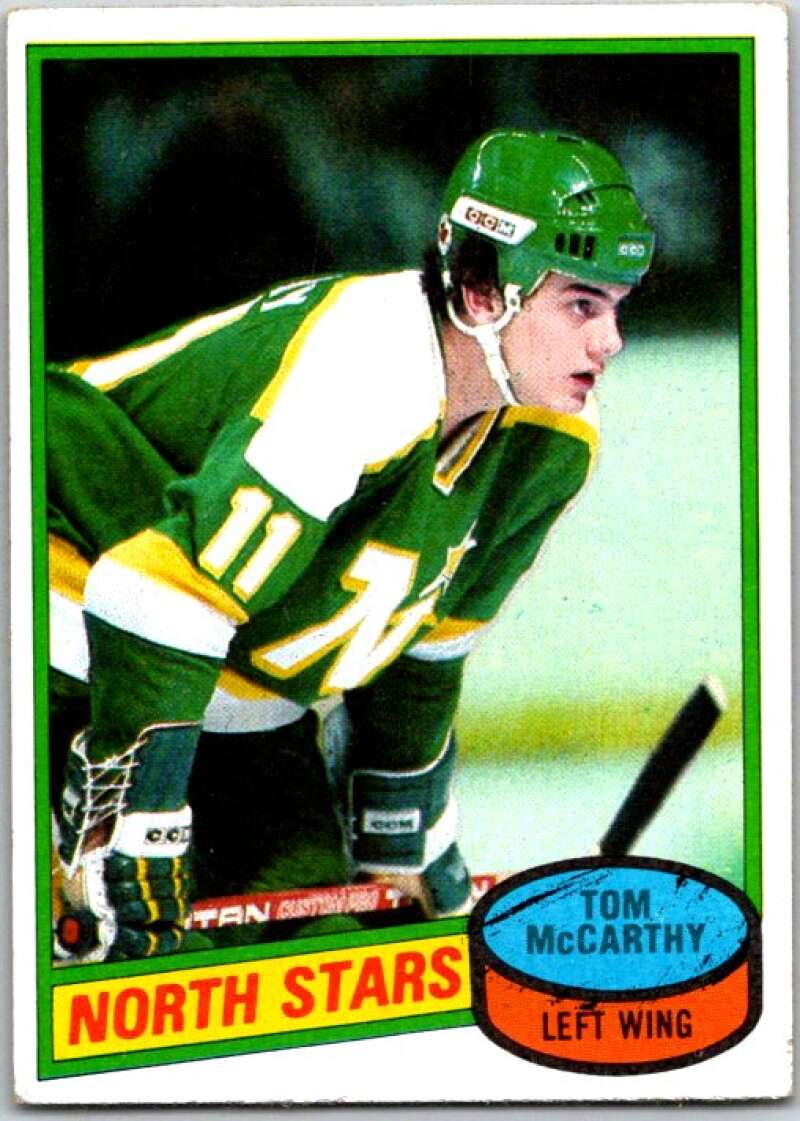 1980-81 Topps #93 Tom McCarthy RC Rookie Minnesota North Stars V49630