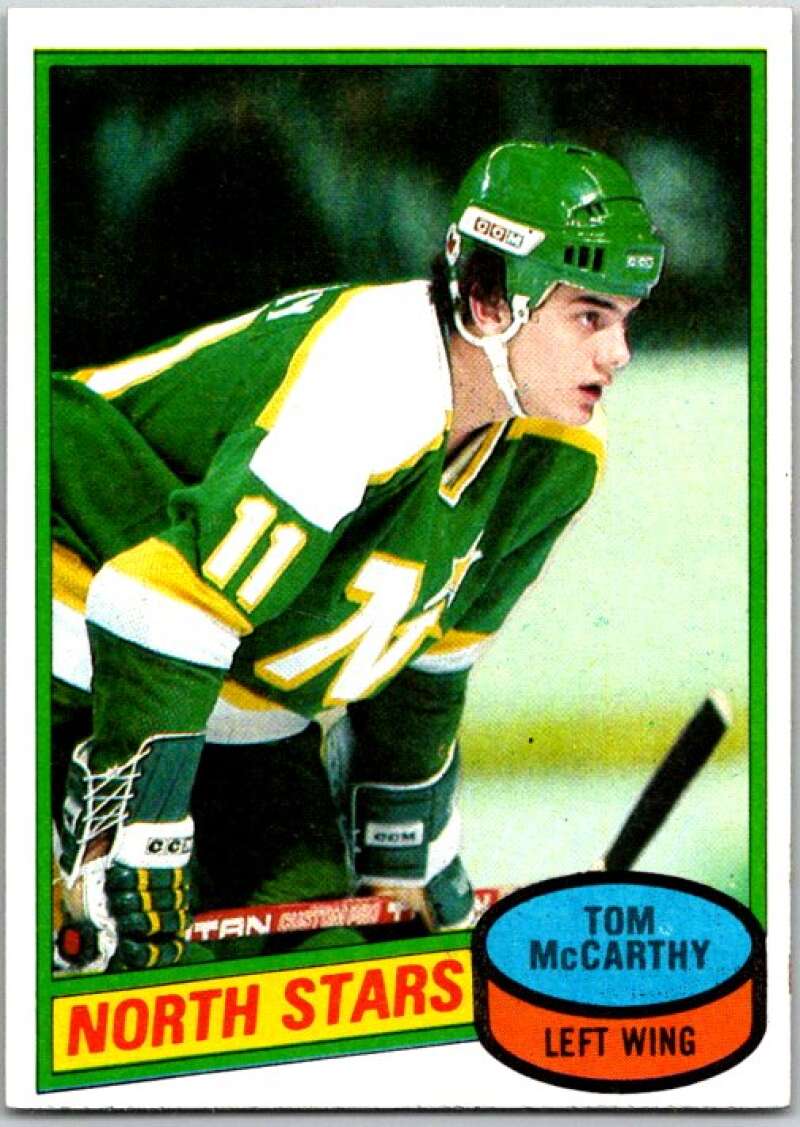1980-81 Topps #93 Tom McCarthy RC Rookie Minnesota North Stars V49631