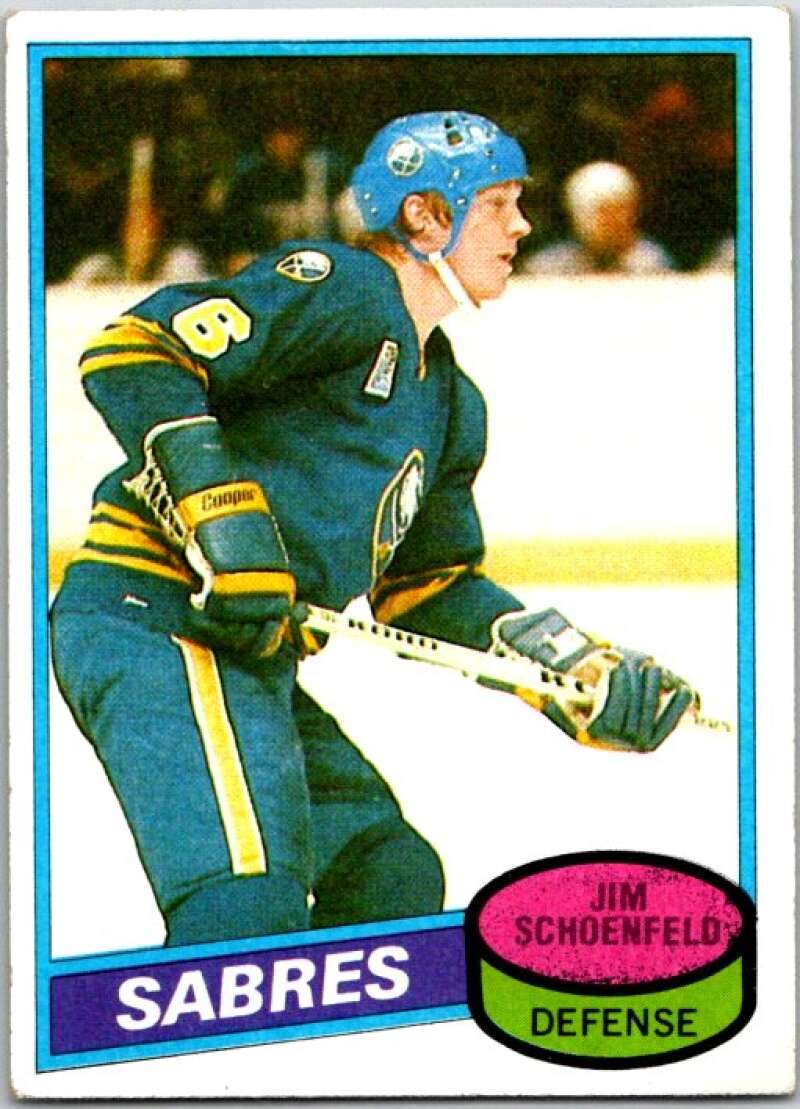 1980-81 Topps #96 Jim Schoenfeld Buffalo Sabres V49637