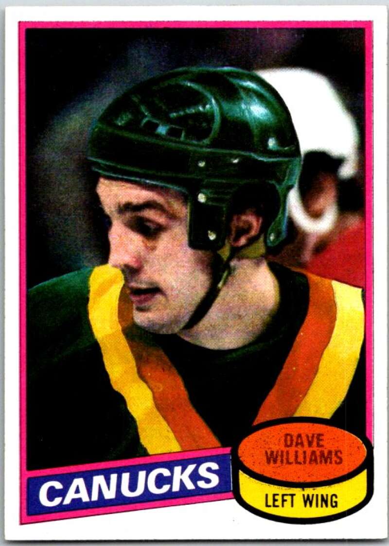 1980-81 Topps #105 Tiger Williams Vancouver Canucks V49658