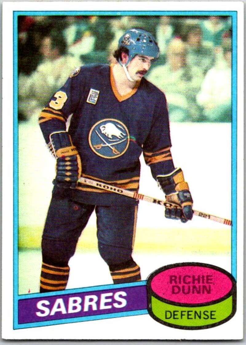 1980-81 Topps #109 Richie Dunn RC Rookie Buffalo Sabres V49663