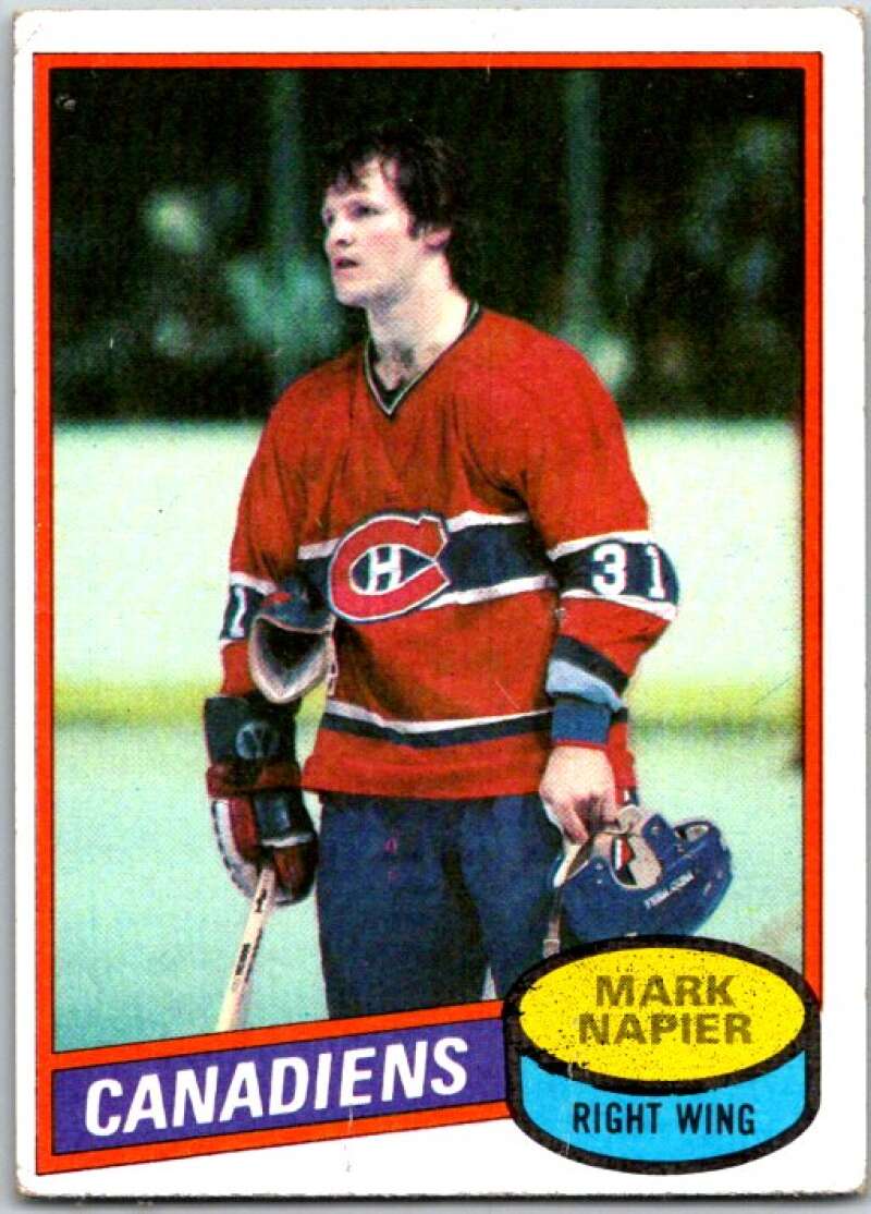 1980-81 Topps #111 Mark Napier Montreal Canadiens V49668