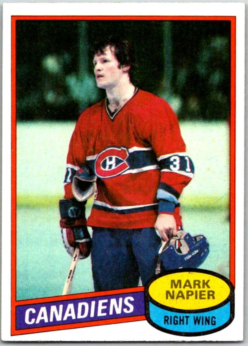 1980-81 Topps #111 Mark Napier Montreal Canadiens V49669