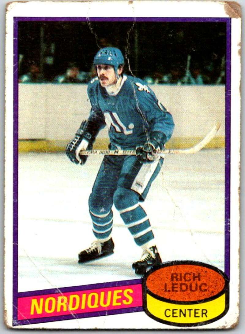 1980-81 Topps #122 Rich Leduc Quebec Nordiques V49699