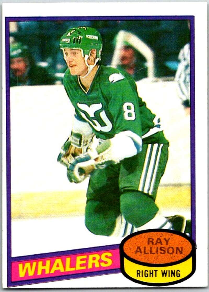 1980-81 Topps #126 Ray Allison RC Rookie Hartford Whalers V49709