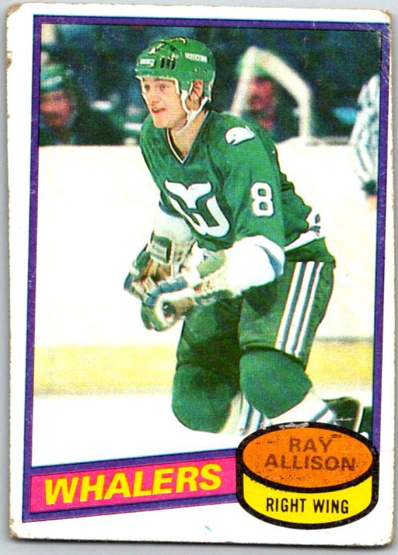 1980-81 Topps #126 Ray Allison RC Rookie Hartford Whalers V49711