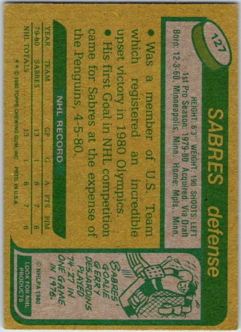 1980-81 Topps #127 Mike Ramsey OLY RC Rookie V49712