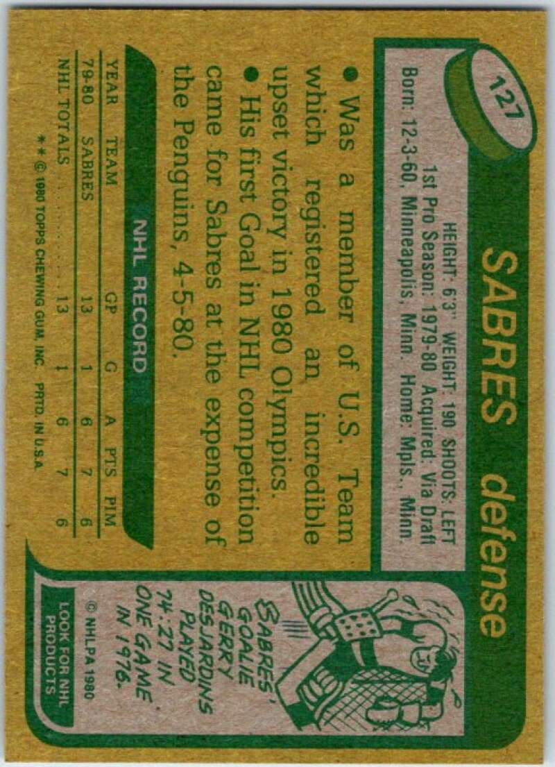 1980-81 Topps #127 Mike Ramsey OLY RC Rookie V49713