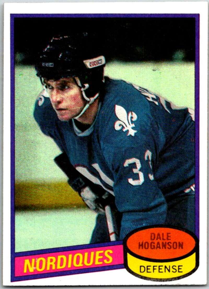 1980-81 Topps #155 Dale Hoganson Quebec Nordiques V49759