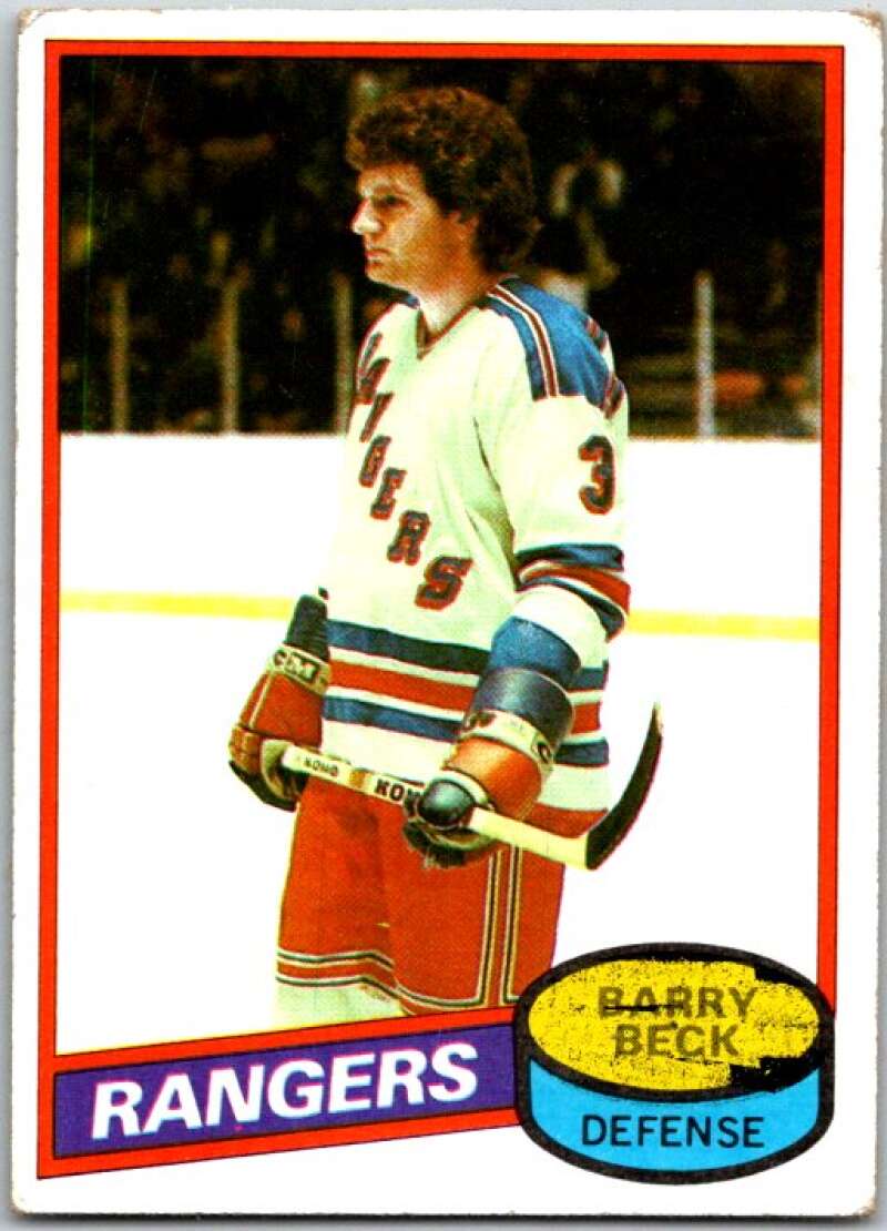 1980-81 Topps #170 Barry Beck New York Rangers V49795
