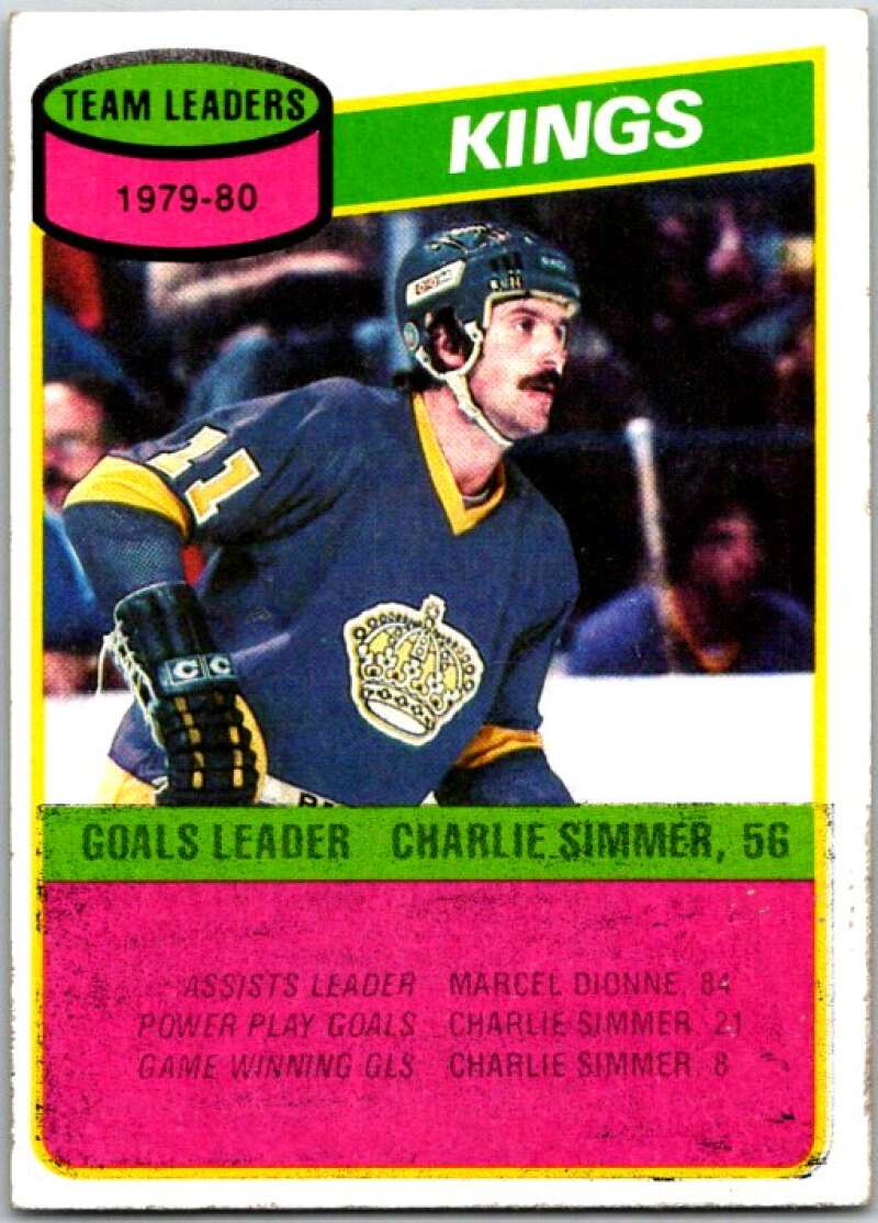 1980-81 Topps #171 Charlie Simmer TL Los Angeles Kings V49799