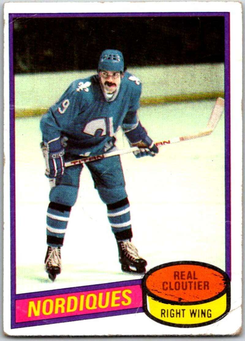1980-81 Topps #178 Real Cloutier Quebec Nordiques V49812