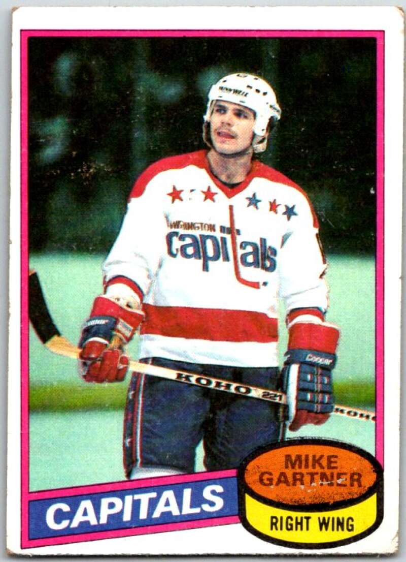 1980-81 Topps #195 Mike Gartner RC Rookie Washington Capitals V49847
