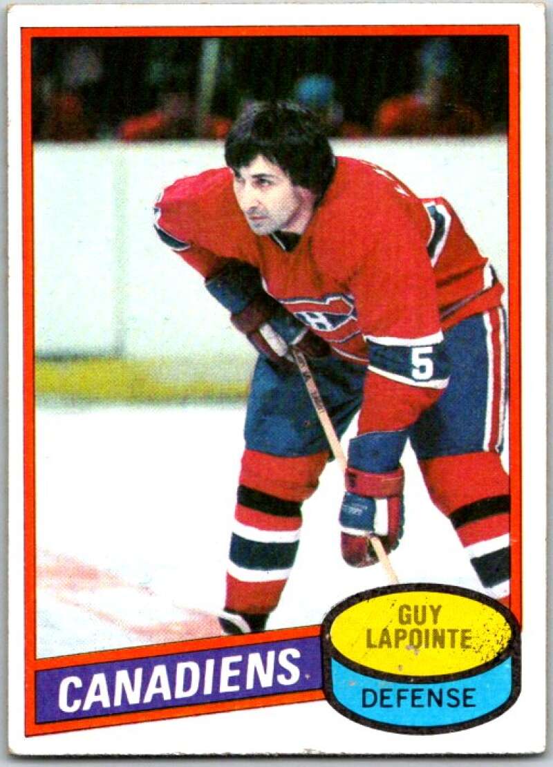 1980-81 Topps #201 Guy Lapointe Montreal Canadiens V49856