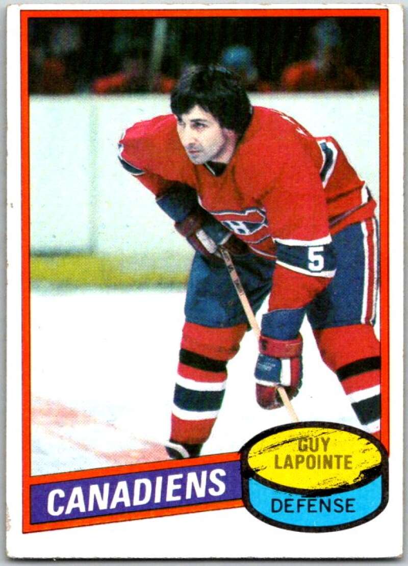 1980-81 Topps #201 Guy Lapointe Montreal Canadiens V49857