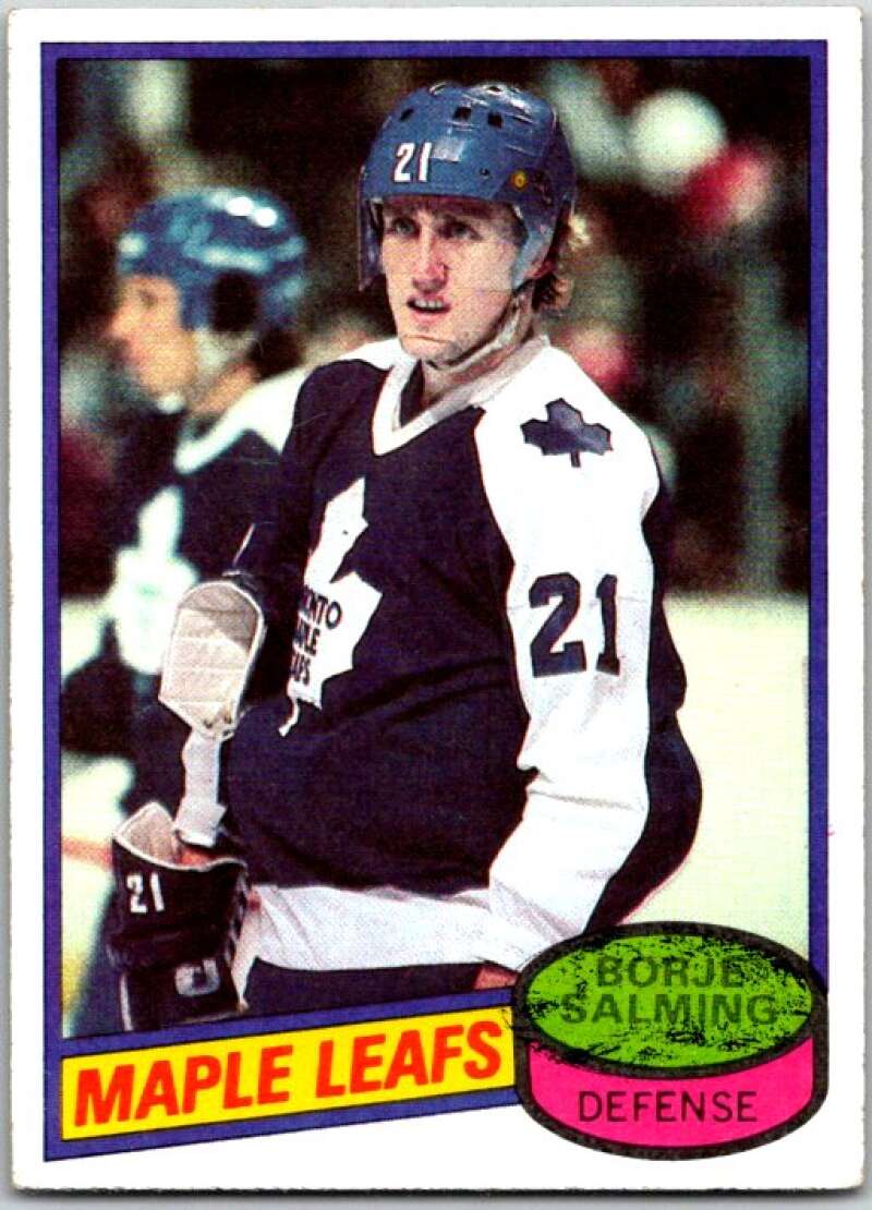 1980-81 Topps #210 Borje Salming Toronto Maple Leafs V49879