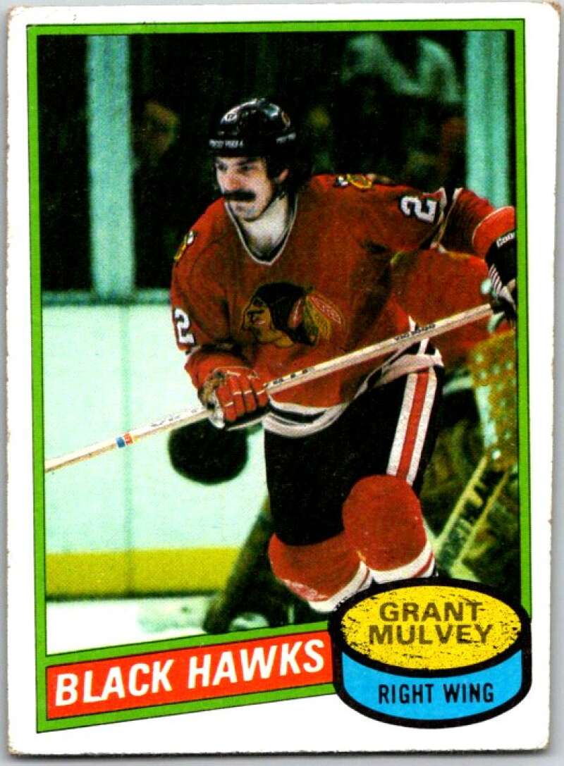 1980-81 Topps #212 Grant Mulvey Chicago Blackhawks V49886