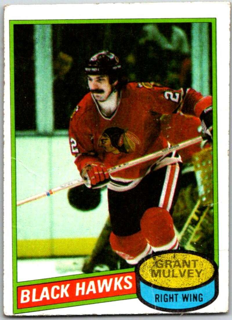 1980-81 Topps #212 Grant Mulvey Chicago Blackhawks V49889