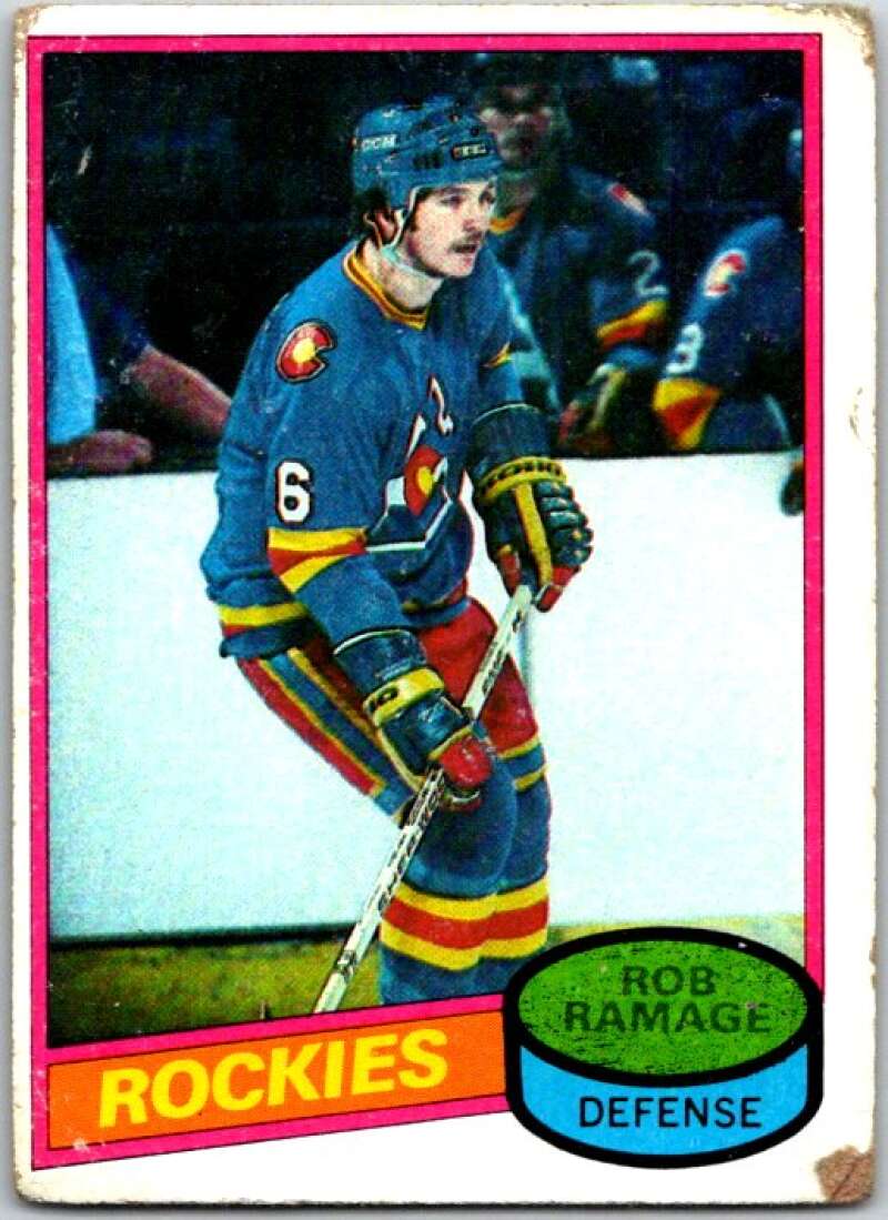 1980-81 Topps #213 Rob Ramage RC Rookie Colorado Rockies V49891