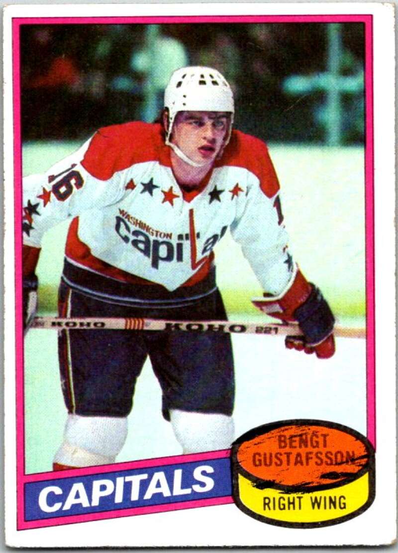 1980-81 Topps #222 Bengt Gustafsson RC Rookie Capitals V49908
