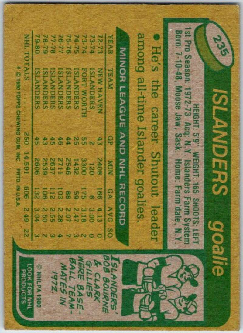 1980-81 Topps #235 Glenn Resch New York Islanders V49940